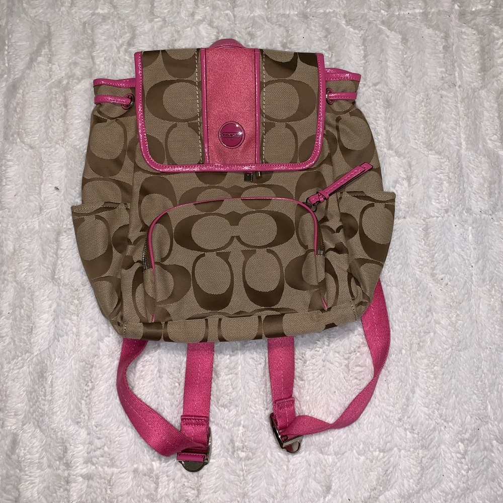 Authentic coach backpack